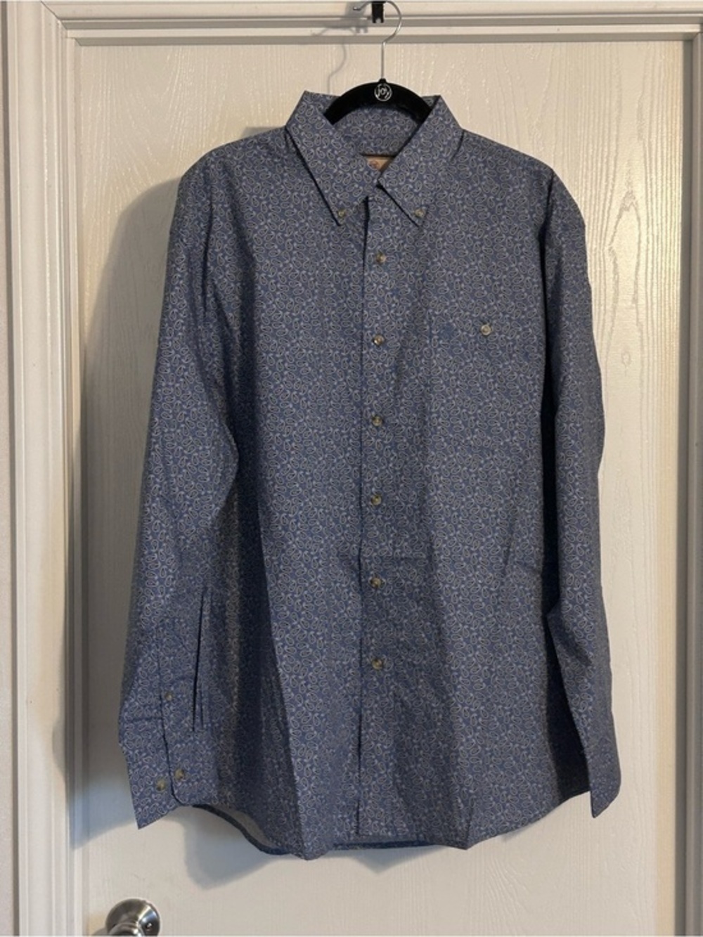 Wrangler men’s Paisley button up NEW Sz L